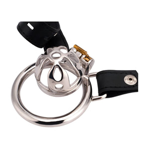 CH56 - Short Chastity Cage & Cock Ring with Ears - Oxy-shop
