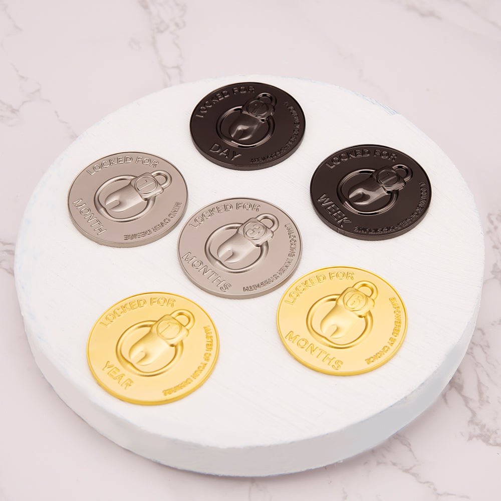 Achievement Coins / Chastity tokens (6pcs) - Oxy-shop