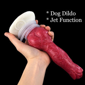 Ejaculating Dog dick Dildo - Add any liquid - Oxy-shop