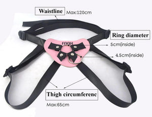 Leather Harness Strap-on Belt - for pegging - Oxy-shop