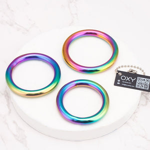 Rainbow Smooth Cock Ring - Oxy-shop