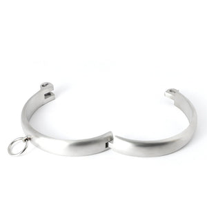 Stainless Steel Slave Collar with Ring - Male or Woman - Oxy-shop