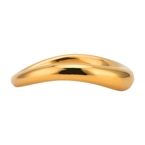 Ergonomic Steel & Gold cock ring - Oxy-shop