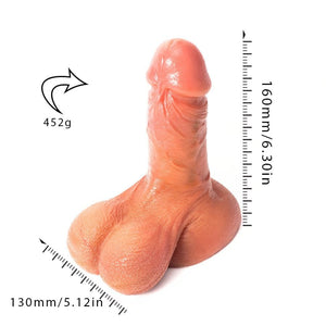 Most Realistic Dildo with hanging balls - 6.3 inches / 16 cm - Oxy - shop