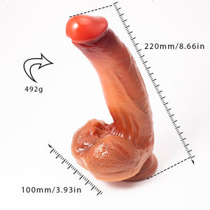 Shiny Realistic Looking Suction Cup Dildo - Oxy - shop