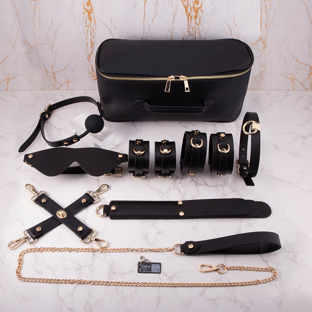 Submissive Bondage Full Set – Quality PU Leather Restraints - Oxy - shop