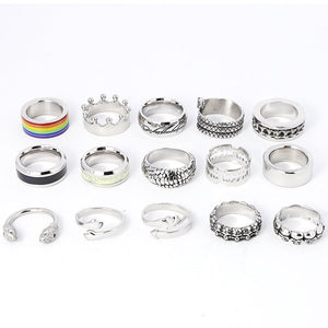 15pc x Design Glans Ring - Gift Set BOX - Oxy-shop