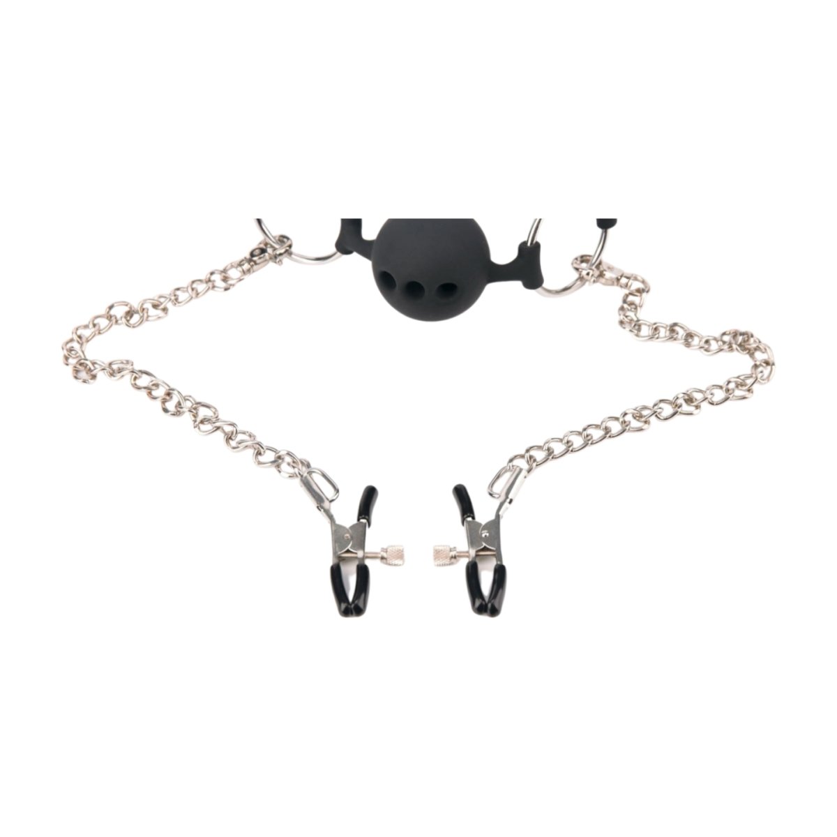 Ball gag with Nipple clamps - Oxy-shop