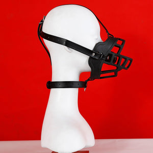 BDSM dog Muzzle harness with ball gag - Oxy-shop
