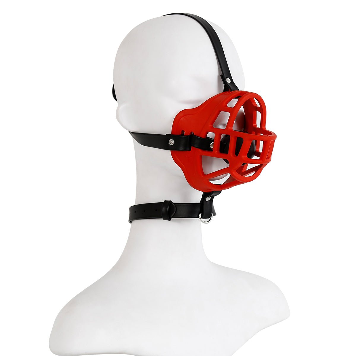 BDSM dog Muzzle harness with ball gag - Oxy-shop