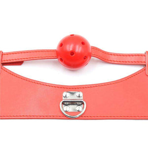 Breathable Ball Gag Collar - Oxy-shop