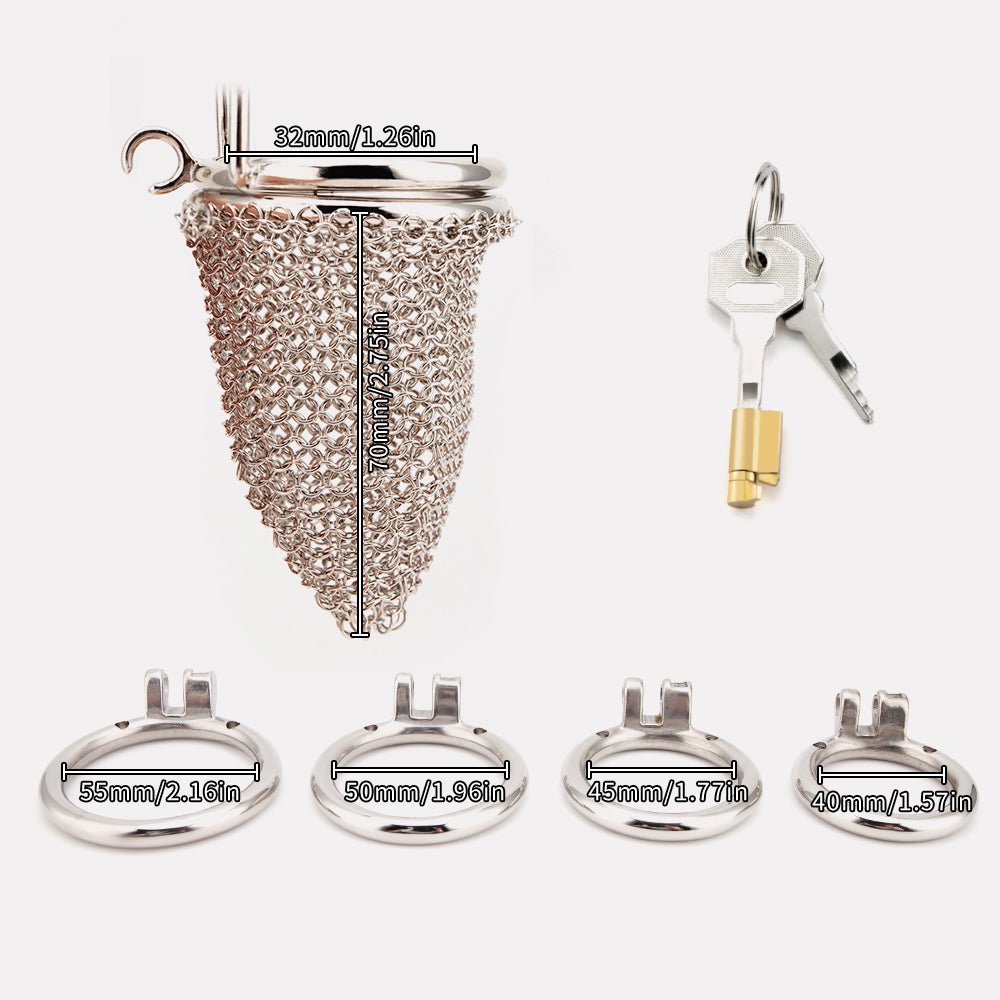 Peanut Stainless Steel Chastity Cock Cage