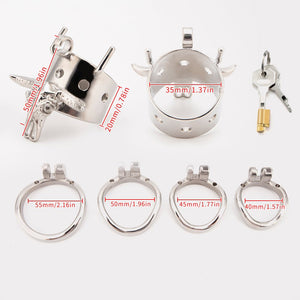 CH52 - Bull Chastity Cage - Open Ended Cock Cage - Oxy-shop