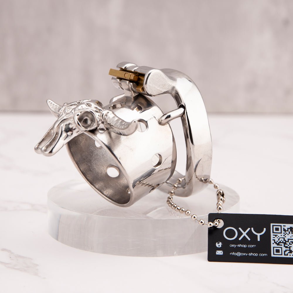 Open-Ended Chastity Cage | Bull Cock Cage 🐂 | Oxy Shop - Oxy-shop