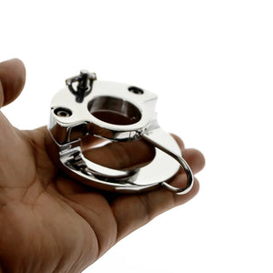 Chastity Training ring - Flat - Locking Double Cock ring - Oxy-shop