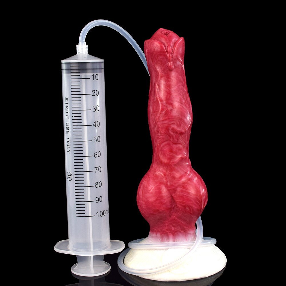 Ready to Squirt? Try OXY Ejaculating Dog Dick Dildo! - Oxy-shop