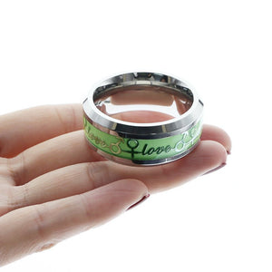 Fluorescent Glans Ring - "Love" - Oxy-shop