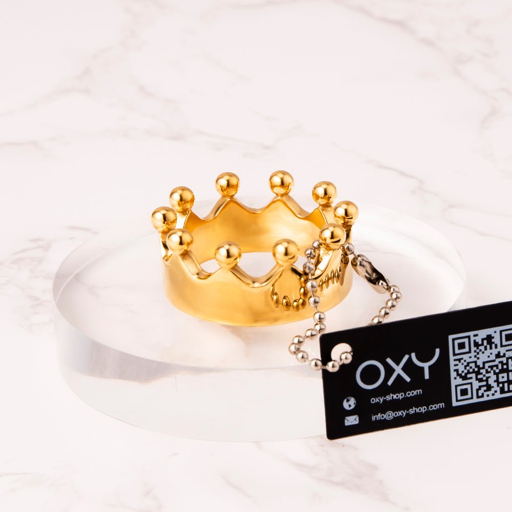 Gold Plated - Crown Glans Ring - Oxy-shop