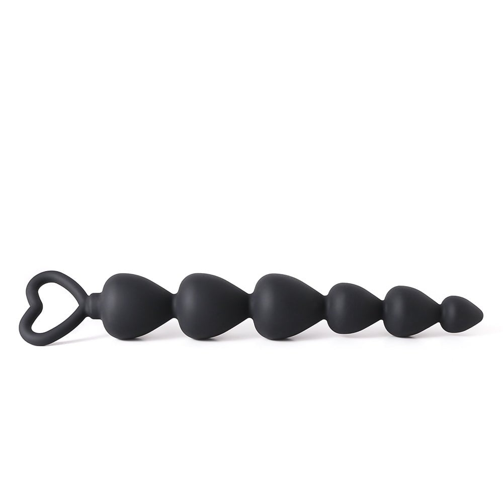 Heart Anal Beads - Gradual Gridth - Oxy-shop