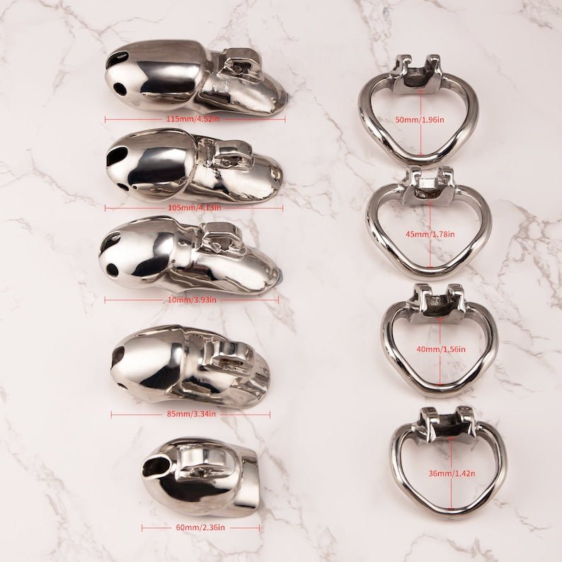 Steel Sculpted Chastity Cage Men - Chastity Cage