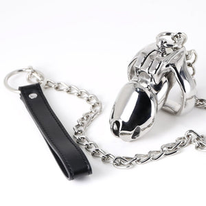 HTV4 Steel with Chain / Chastity on leash - Oxy-shop