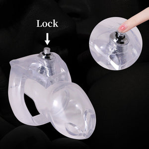 NEW HTV5 Resin Chastity cage - Click & Lock - Oxy-shop