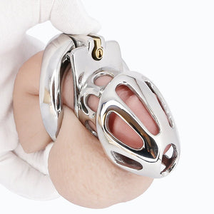 Next Generation locking chastity cage - Steel - Oxy-shop
