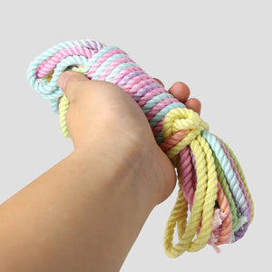 Rainbow Color Silk Kinbaku Rope - 8 meters - Oxy-shop
