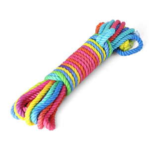 Rainbow Color Silk Kinbaku Rope - 8 meters - Oxy-shop
