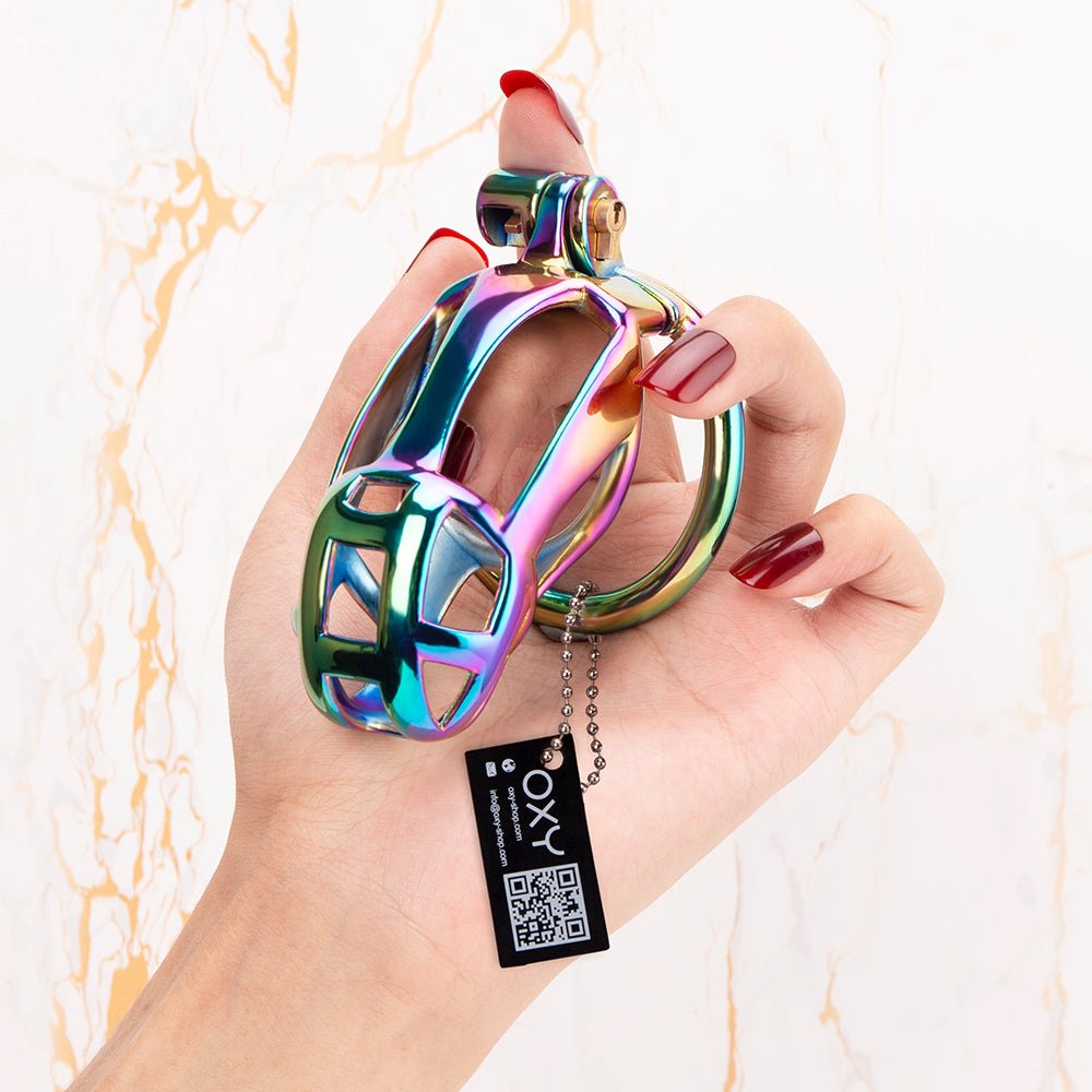 Protect Your Precious Package with Rainbow Chastity Cage 🌈 - Oxy-shop