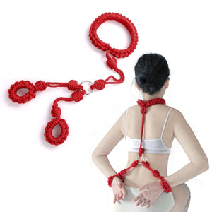 Shibari rope back restraint - BDSM gear for Bondage aesthetic and restraint - Oxy-shop