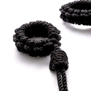 Shibari Rope Bondage Handcuffs + Ankle-cuffs Restraints / Braided BDSM Bondage gear / kinbaku - Oxy-shop