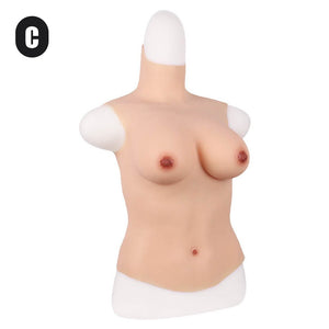 Silicone Breast Forms - Full Upper Vest for Crossdressers - Oxy-shop