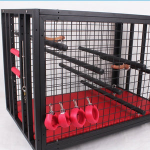 Slave Puppy Cage with padded board - Oxy-shop