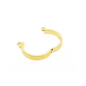 ★Pezzo di ricambio: anello piatto di ricambio in oro 24 carati