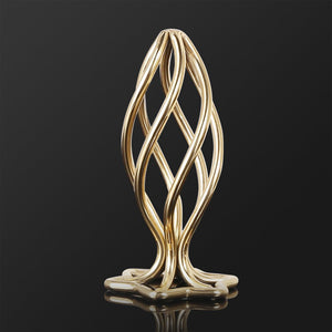 Spiral Anal Plug - Gold coated Stainless Steel - Oxy-shop