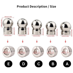 Stainless Steel Ball Cylinder Weights - 35.3 oz / 1 kg - Oxy-shop