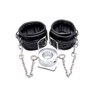 The Ball Breaker - Ball Stretcher with Ankle Cuffs - Oxy-shop