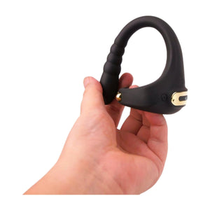 Vibrating Butt Plug and Belt Cock Ring - Oxy-shop